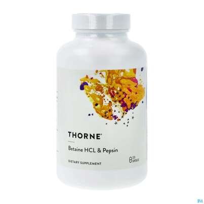 Thorne Kapseln Betaine Hcl+pepsin Centrosan 225st, A-Nr.: 4066384 - 02