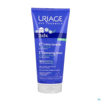 Sie sehen eine Packung Uriage Baby Duschcreme 200ml, Produktbild: 02 Uriage Baby Duschcreme 200ml, A-Nr.: 5617722 - 02