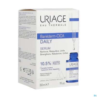 Sie sehen eine Packung Uriage Bariederm-cica Daily Serum 30ml, Produktbild: 02 Uriage Bariederm-cica Daily Serum 30ml, A-Nr.: 5617805 - 02