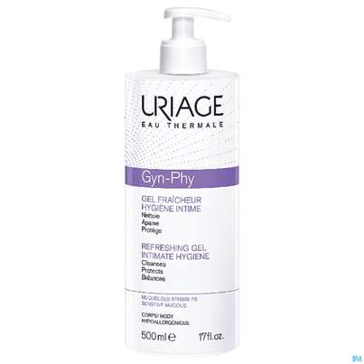 Uriage Gyn/phy Erfrischendes Gel Intimpflege Seifenfrei 500ml, A-Nr.: 5618302 - 01