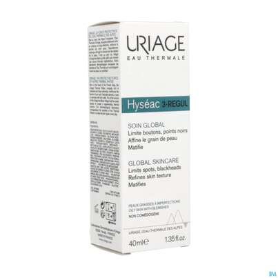 Sie sehen eine Packung Uriage Hyseac 3-regul Global-pflege 40ml, Produktbild: 05 Uriage Hyseac 3-regul Global-pflege 40ml, A-Nr.: 5618495 - 05