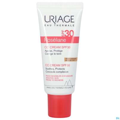 Sie sehen eine Packung Uriage Roseliane Cc Cream Gegen Roetungen Spf30 40ml, Produktbild: 02 Uriage Roseliane Cc Cream Gegen Roetungen Spf30 40ml, A-Nr.: 5618638 - 02