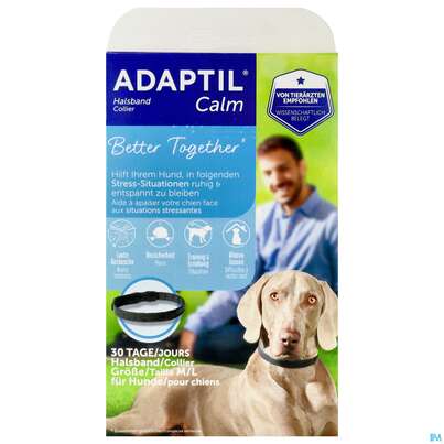 Sie sehen eine Packung Veterinaerprodukte Adaptil/halsband F Mittel +grosse Hunde 1st, Produktbild: 01 Veterinaerprodukte Adaptil/halsband F Mittel +grosse Hunde 1st, A-Nr.: 3944753 - 01