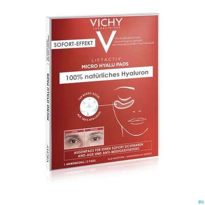 Sie sehen eine Packung Vichy Liftactiv Hyalu/pads Alle Hauttypen 2st, Produktbild: 01 Vichy Liftactiv Hyalu/pads Alle Hauttypen 2st, A-Nr.: 4870442 - 01