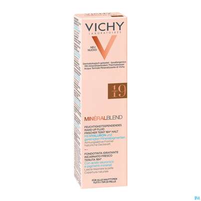 Sie sehen eine Packung Vichy Mineralblend Fluid 19 Umber 30ml, Produktbild: 01 Vichy Mineralblend Fluid 19 Umber 30ml, A-Nr.: 5044232 - 01