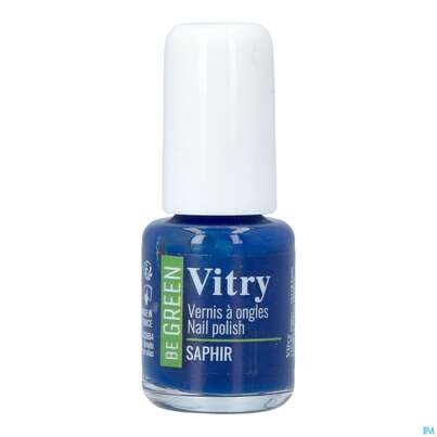Sie sehen eine Packung Vitry Be Nagellack 114 Saphir Vgree 6ml, Produktbild: 01 Vitry Be Nagellack 114 Saphir Vgree 6ml, A-Nr.: 5455610 - 01