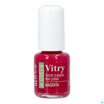 Sie sehen eine Packung Vitry Be Nagellack 98 Magenta Vgree 6ml, Produktbild: 01 Vitry Be Nagellack 98 Magenta Vgree 6ml, A-Nr.: 5455449 - 01