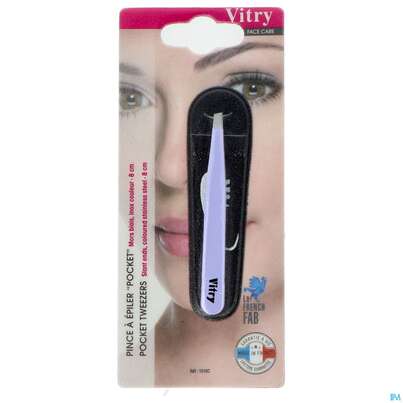 Sie sehen eine Packung Vitry Haarpinzette Pocket_12 1pc, Produktbild: 01 Vitry Haarpinzette Pocket_12 1pc, A-Nr.: 4633038 - 01