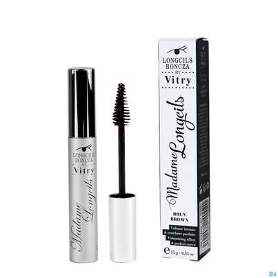 Sie sehen eine Packung Vitry Mascara Madame Longcils Braun 15g, Produktbild: 01 Vitry Mascara Madame Longcils Braun 15g, A-Nr.: 4728336 - 01
