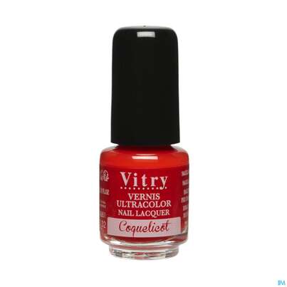 Sie sehen eine Packung Vitry Nagellacke : Coquelicot 4ml, Produktbild: 04 Vitry Nagellacke : Coquelicot 4ml, A-Nr.: 4629539 - 04