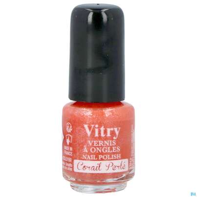 Sie sehen eine Packung Vitry Nagellacke : Corail Perlé 4ml, Produktbild: 04 Vitry Nagellacke : Corail Perlé 4ml, A-Nr.: 4629723 - 04