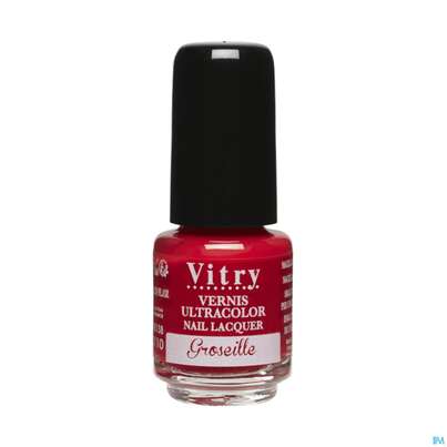 Sie sehen eine Packung Vitry Nagellacke : Groseille 4ml, Produktbild: 01 Vitry Nagellacke : Groseille 4ml, A-Nr.: 4629284 - 01