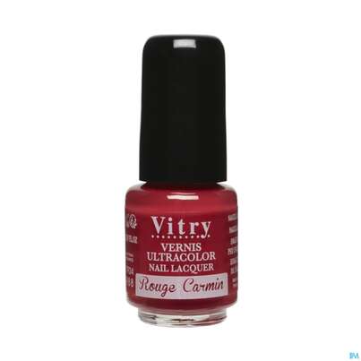 Sie sehen eine Packung Vitry Nagellacke : Rouge Carmin 4ml, Produktbild: 04 Vitry Nagellacke : Rouge Carmin 4ml, A-Nr.: 4629031 - 04