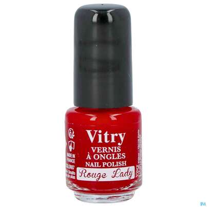 Sie sehen eine Packung Vitry Nagellacke : Rouge Lady 4ml, Produktbild: 03 Vitry Nagellacke : Rouge Lady 4ml, A-Nr.: 4629025 - 03