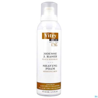 Sie sehen eine Packung Vitry Rasierschaum 200ml, Produktbild: 02 Vitry Rasierschaum 200ml, A-Nr.: 4628132 - 02