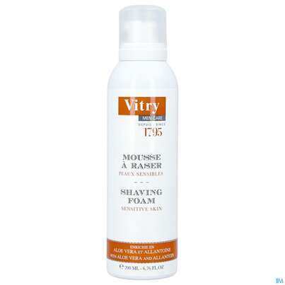 Sie sehen eine Packung Vitry Rasierschaum 200ml, Produktbild: 05 Vitry Rasierschaum 200ml, A-Nr.: 4628132 - 05