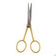 Sie sehen eine Packung Vitry Schnurbartschere Inox Vergoldet 1pc, Produktbild: 01 Vitry Schnurbartschere Inox Vergoldet 1pc, A-Nr.: 4633742 - 01