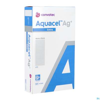 Wundauflagen Aquacel Ag+/extra +verstaerkungsfasern 4x 10cm 41358 10st, A-Nr.: 4262234 - 04