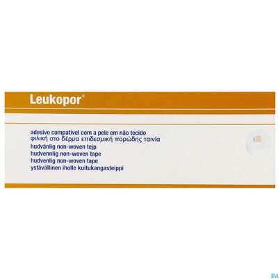 Wundpflaster Leukopor Rollenpflaster 9,2mx 2,5cm 0245400 12st, A-Nr.: 1561255 - 01