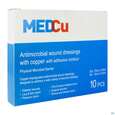 Wundverband +kupferoxid Medcu 10x10cm 5x5cm Innen 2c-05 10st, A-Nr.: 5343377 - 02