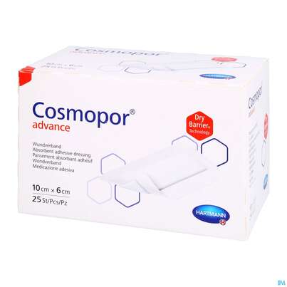 Wundverband Cosmopor/advance 10x 6cm 25st, A-Nr.: 3796761 - 02