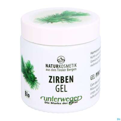 Sie sehen eine Packung Zirben Gel Naturkosmetik 100ml, Produktbild: 04 Zirben Gel Naturkosmetik 100ml, A-Nr.: 4364199 - 04