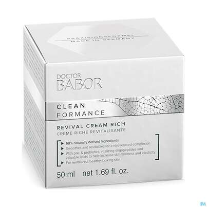 Dr.babor Cleanformance Revival Cream Rich 48007 50ml, A-Nr.: 5579625 - 01