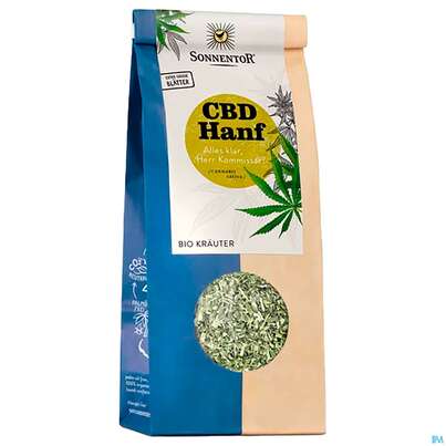 Sie sehen eine Packung Sonnentor Tee/bio/lose Hanf Cbd 00637 80g, Produktbild: 01 Sonnentor Tee/bio/lose Hanf Cbd 00637 80g, A-Nr.: 5226890 - 01