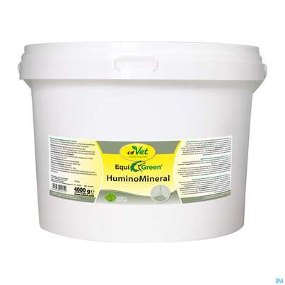 Sie sehen eine Packung Veterinaerprodukte Cdvet Equigreen Huminomineral 4kg, Produktbild: 01 Veterinaerprodukte Cdvet Equigreen Huminomineral 4kg, A-Nr.: 4945068 - 01