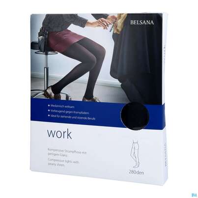 Sie sehen eine Packung Stuetzstruempfe Belsana/work At Strumpfhose Gr M Schwarz 1st, Produktbild: 02 Stuetzstruempfe Belsana/work At Strumpfhose Gr M Schwarz 1st, A-Nr.: 5234234 - 02