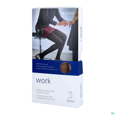 Sie sehen eine Packung Stuetzstruempfe Belsana/work Ag Schenkel Gr S Make-up 2st, Produktbild: 02 Stuetzstruempfe Belsana/work Ag Schenkel Gr S Make-up 2st, A-Nr.: 5225726 - 02