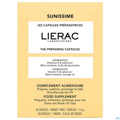 Sonnenprodukte Lierac Sunissime Preparing Capsules 30cap 1pk, A-Nr.: 5849680 - 02