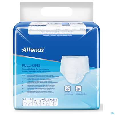 Sie sehen eine Packung Inkontinenz Attends Einmalhosen Pull-ons Pants Xs 22st, Produktbild: 02 Inkontinenz Attends Einmalhosen Pull-ons Pants Xs 22st, A-Nr.: 5630102 - 02