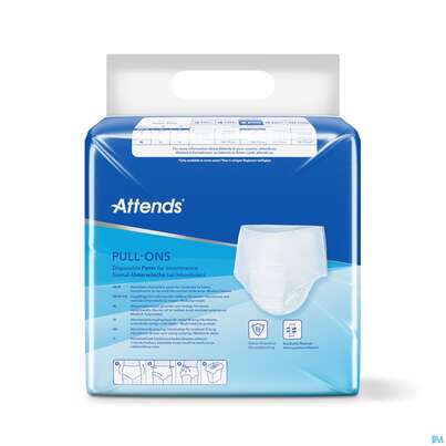 Sie sehen eine Packung Inkontinenz Attends Einmalhosen Pull-ons Pants Xs 22st, Produktbild: 04 Inkontinenz Attends Einmalhosen Pull-ons Pants Xs 22st, A-Nr.: 5630102 - 04
