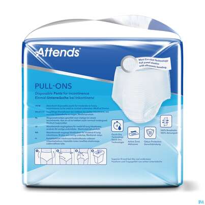 Sie sehen eine Packung Inkontinenz Attends/pull-ons Pants/einmalhosen 6 X-large 64st, Produktbild: 01 Inkontinenz Attends/pull-ons Pants/einmalhosen 6 X-large 64st, A-Nr.: 5603967 - 01