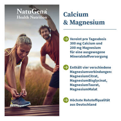 NatuGena Calcium &amp; Magnesium Kapseln, A-Nr.: 5926883 - 02