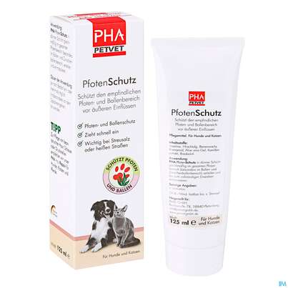 Sie sehen eine Packung Veterinaerprodukte Pha Creme F Hunde Pfotenschutz 125ml, Produktbild: 03 Veterinaerprodukte Pha Creme F Hunde Pfotenschutz 125ml, A-Nr.: 4234930 - 03