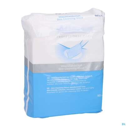 Sie sehen eine Packung Waschhandschuhe Attends Professional Care Unfoliert Dry Mitts 1000st, Produktbild: 03 Waschhandschuhe Attends Professional Care Unfoliert Dry Mitts 1000st, A-Nr.: 5185352 - 03
