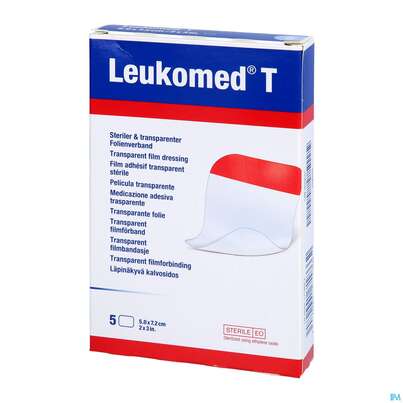 Wundverband Leukomed/t Folienverband/o.auflage Steril 7,2x 5cm 5st, A-Nr.: 3091115 - 02