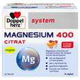 Sie sehen eine Packung Doppelherz system MAGNESIUM 400 CITRAT Trinkgranulat, Produktbild: 01 Doppelherz system MAGNESIUM 400 CITRAT Trinkgranulat, A-Nr.: 4137167 - 01