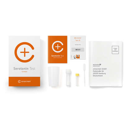 Sie sehen eine Packung Serotonin Test, Produktbild: 02 Serotonin Test, A-Nr.: 4879383 - 02