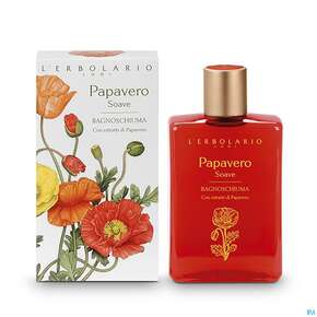 L Erbolario Bad +duschgel Papavero Lieblicher Mohn 036.3 250ml, A-Nr.: 3934163 - 01
