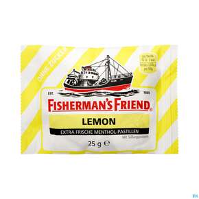 Fisherman&amp;#039;s Friend Pastillen Ohne Zucker Lemon Beutel 25g, A-Nr.: 2143790 - 01