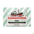 Sie sehen eine Packung Fisherman's Friend Pastillen Ohne Zucker Mint Beutel 25g, Produktbild: 01 Fisherman's Friend Pastillen Ohne Zucker Mint Beutel 25g, A-Nr.: 1365815 - 01