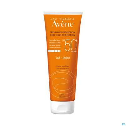 Sie sehen eine Packung Sonnenprodukte Avene Milch 50+ 100ml, Produktbild: 01 Sonnenprodukte Avene Milch 50+ 100ml, A-Nr.: 4995563 - 01