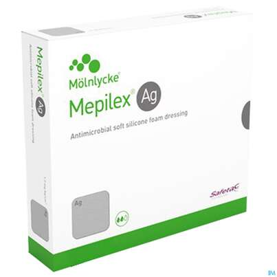 Wundverband Mepilex Silikon Ag 15x 15cm 5st, A-Nr.: 3627277 - 02