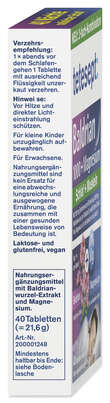 tetesept Baldrian 1000mg + Magnesium Tabletten 40 Stk, A-Nr.: 5954307 - 02
