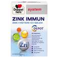 Sie sehen eine Packung Doppelherz system ZINK IMMUN DEPOT + Histidin + D + Selen, Produktbild: 01 Doppelherz system ZINK IMMUN DEPOT + Histidin + D + Selen, A-Nr.: 5677919 - 01