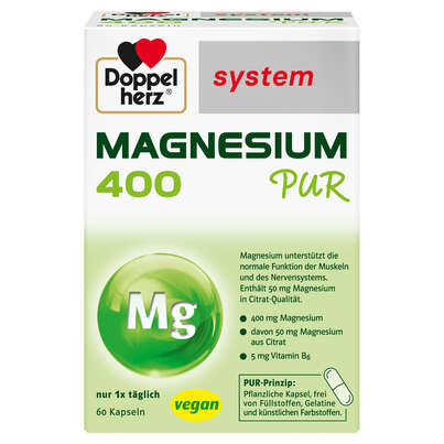 Doppelherz system MAGNESIUM 400 PUR, A-Nr.: 5774143 - 01