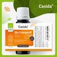 Sie sehen eine Packung Bio Orangenöl – Zum Verzehr, Produktbild: 10 Bio Orangenöl – Zum Verzehr, A-Nr.: 5898891 - 10